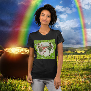 Vintage Dancing Irish Couple Tee Shirt