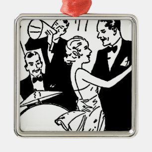 Vintage Dancing lite Julgransprydnad Metall