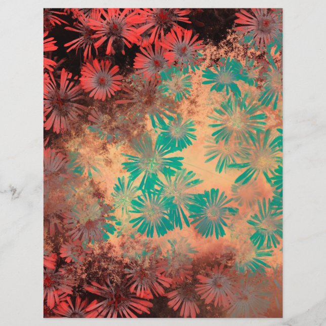 Vintage Dandelion Grunge Scrapbook Papper (Framsida)