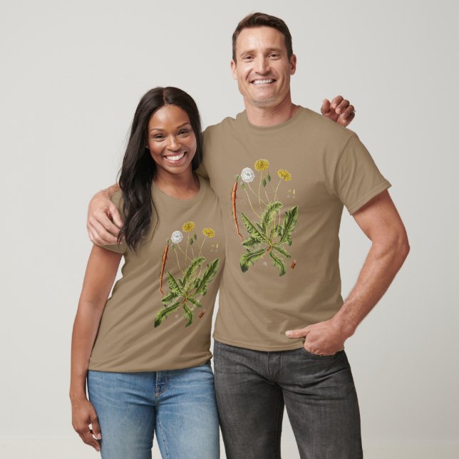 Vintage Dandelion Illustration Tee Shirt (Unisex)