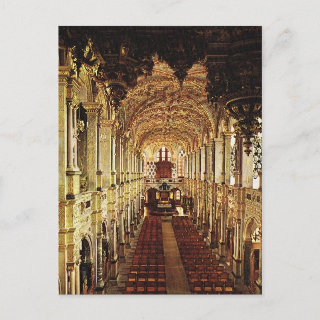 Vintage Danmark, Fredricksburg, Castle Chapel Vykort (Framsida)