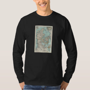 Vintage Danmarkskarta 1900 T Shirt
