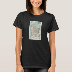 Vintage Danmarkskarta 1900 T Shirt