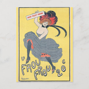 Vintage dansare, redigera text vykort
