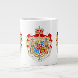 Vintage danska kungliga Danmarks vapen Jumbo Mugg