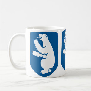 Vintage danska riksvapnet för Grönland Kaffemugg