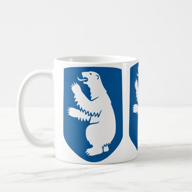 Vintage danska riksvapnet för Grönland Kaffemugg (Vänster)