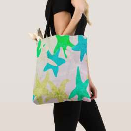 Vintage Dansking Starfish Tote Bag Tygkasse