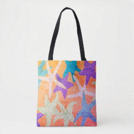 Vintage Dansking Starfish Tote Bag Tygkasse