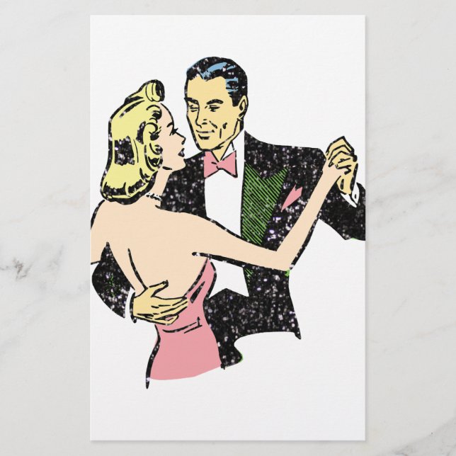 vintage danspar par brevpapper (Framsida)