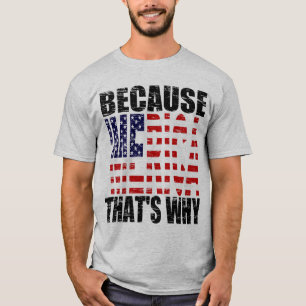 Vintage därför att 'MERICA som är därför skjo Tee
