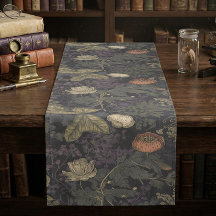 Vintage Dark Moody Floral William Morris