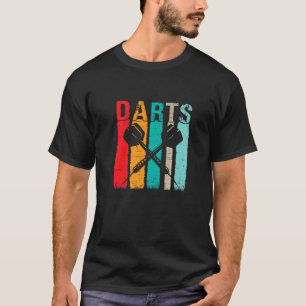 Vintage Dartboard Retro Dart Player Arrow Dart Thr T Shirt