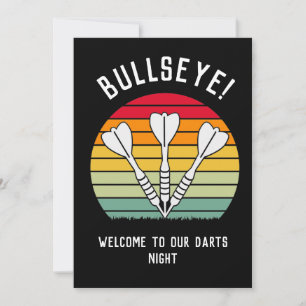 Vintage Darts Solnedgång   Inbjudningar