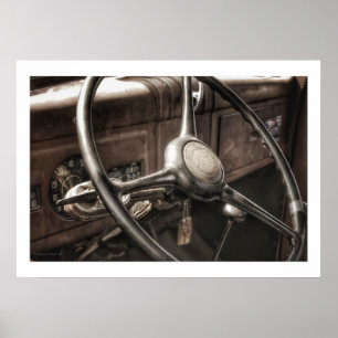 Vintage Dashboard Affisch Print