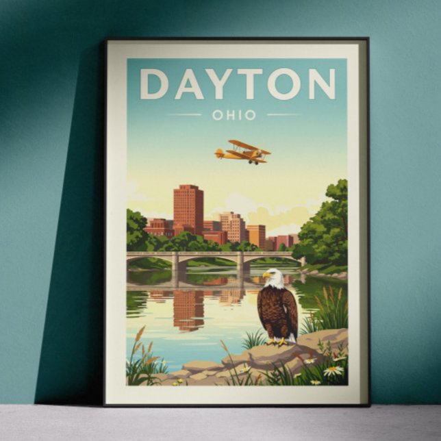 Vintage Dayton Ohio Poster (Skapare uppladdad)