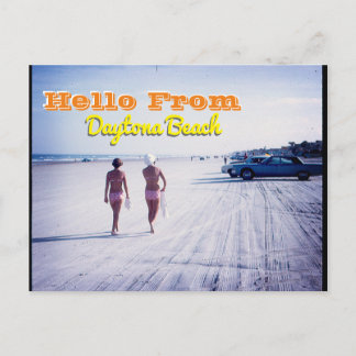 Vintage Daytona Beach Florida Postcard Vykort