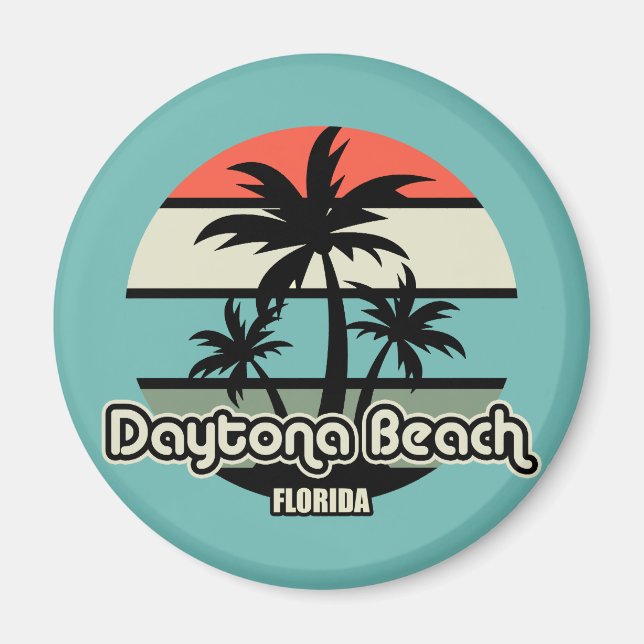 Vintage Daytona Beach Magnet (Framsidan)