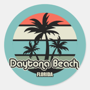 Vintage Daytona Beach Runt Klistermärke