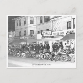Vintage Daytona Bike Week Street View Vykort