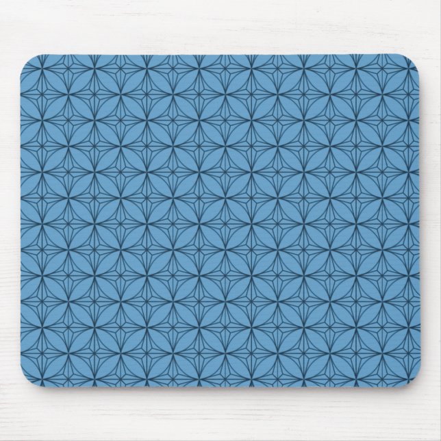 Vintage Dazzle Mousepad, Blue Musmatta (Framsidan)