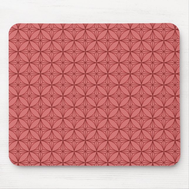 Vintage Dazzle Mousepad, Red Musmatta (Framsidan)