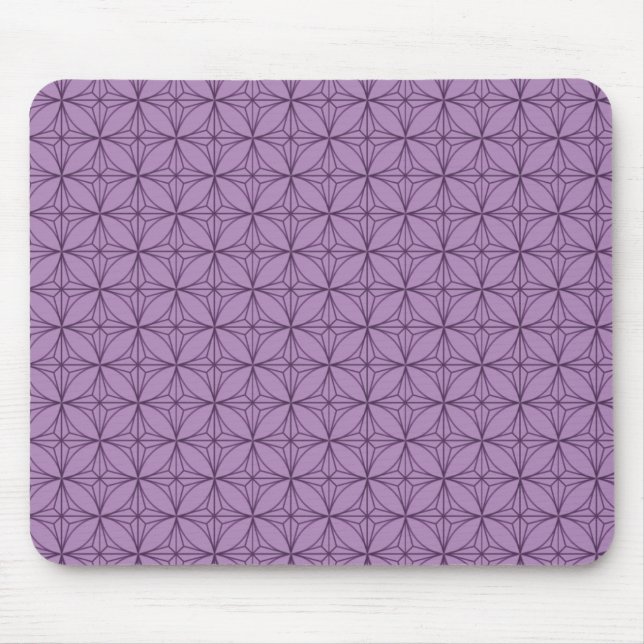 Vintage Dazzle Mousepad, Wisteria Musmatta (Framsidan)