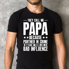 Vintage de kallar mig Pappa för att partner i brot T Shirt