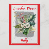 Vintage decemberblomma järnek blom-