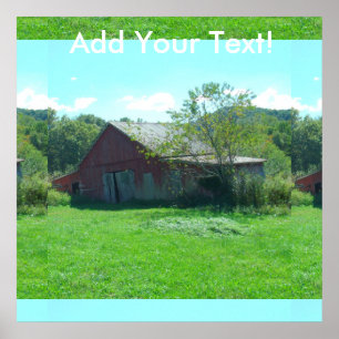 Vintage Declay Barn Poster