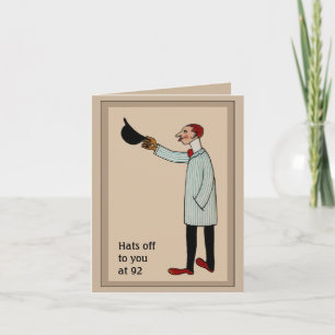 Vintage deco Birthday Greeting Card Kort