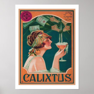 Vintage Deco Calixtus Champagne Poster