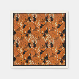 Vintage Deco Monkey Mönster Pappra blöjor Pappersservett