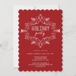 Vintage Deco Ram Classic Julfest Inbjudan