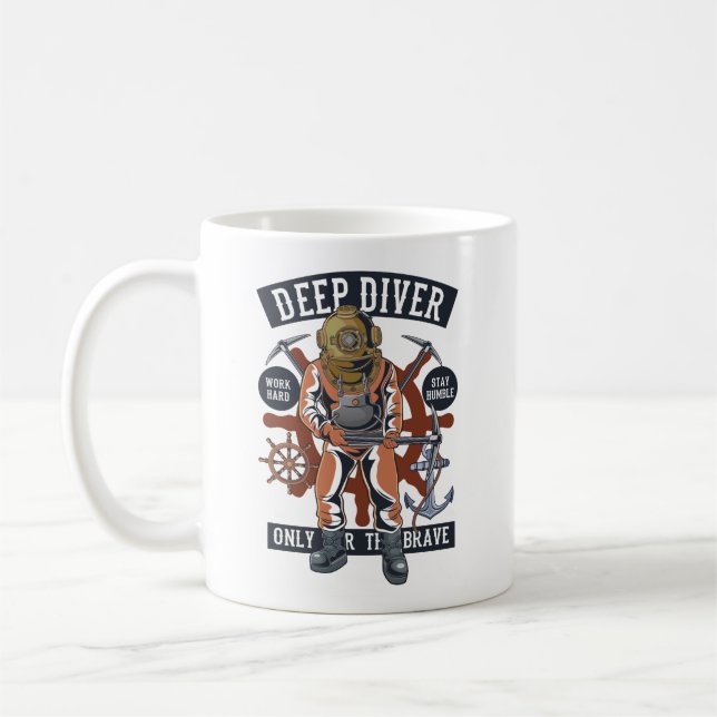 Vintage Deep Diver Kaffemugg (Vänster)