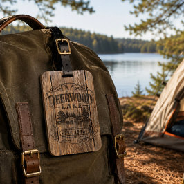 Vintage Deerwood båthus Bagagebricka