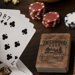 Vintage Deerwood Båthus Casinokort