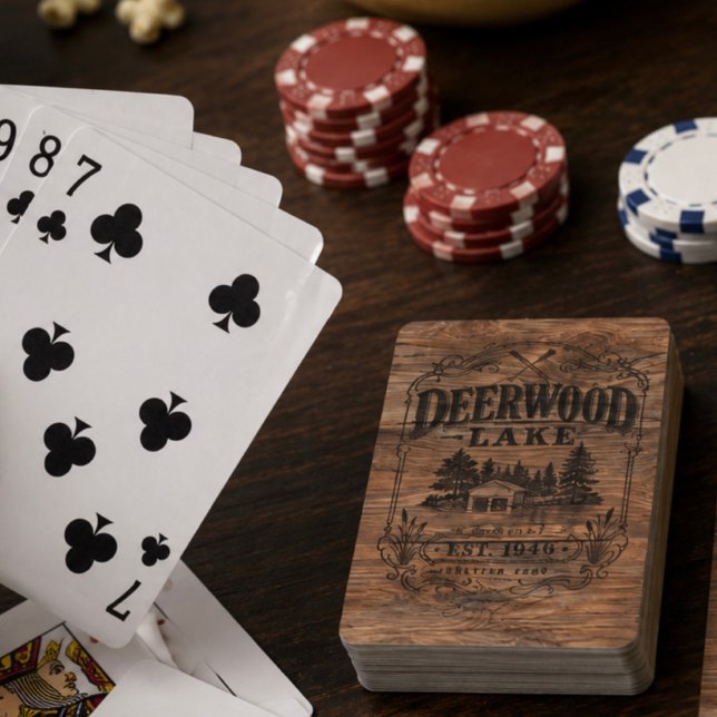 Vintage Deerwood Båthus  Casinokort (Skapare uppladdad)