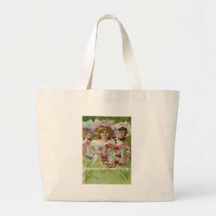 Vintage Dekoration Day Girls Jumbo Tygkasse
