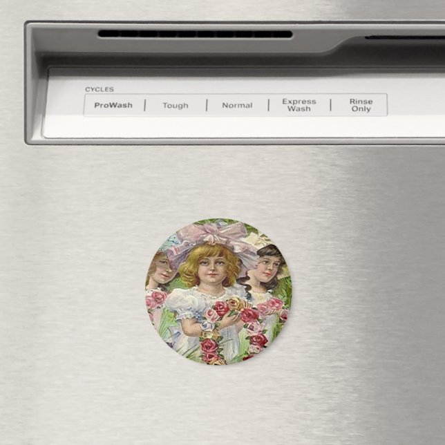 Vintage Dekoration Day Girls Magnet (In Situ (Dishwasher))