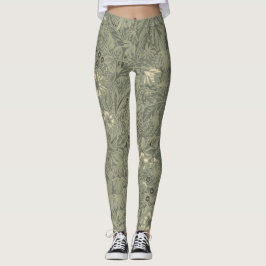 Vintage Dekorativ botanisk Mönster Leggings