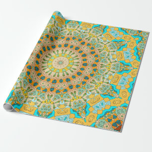 Vintage dekorativt mönster. Islam, arabiska, indis Presentpapper