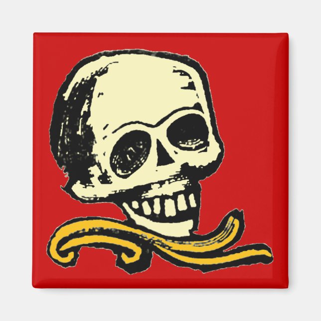 Vintage - dekorativt skal magnet (Framsidan)