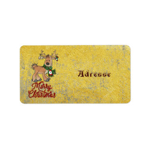 Vintage, Dekoren Adressetikett