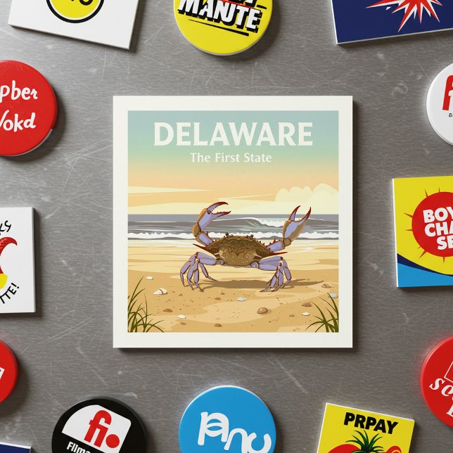 Vintage Delaware Magnet (Skapare uppladdad)