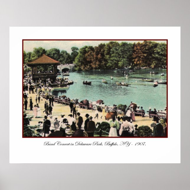 Vintage Delaware Park Poster (Framsidan)