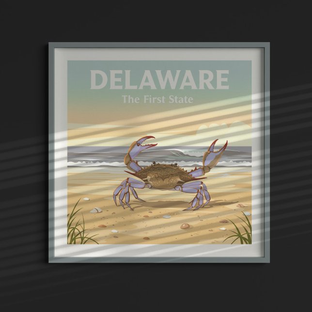 Vintage Delaware Poster (Skapare uppladdad)