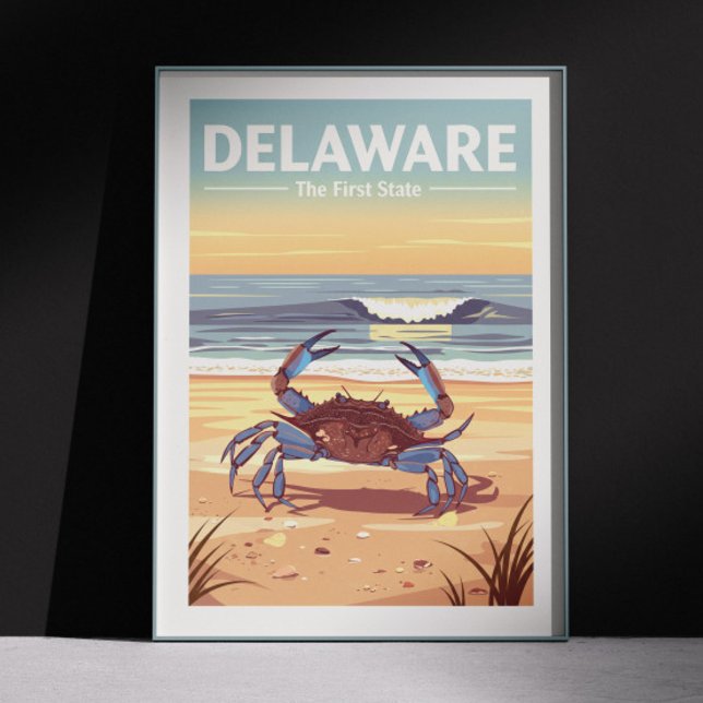 Vintage Delaware Poster (Skapare uppladdad)