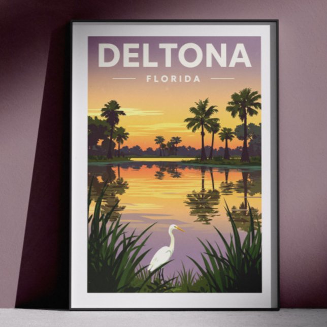 Vintage Deltona Florida Poster (Skapare uppladdad)