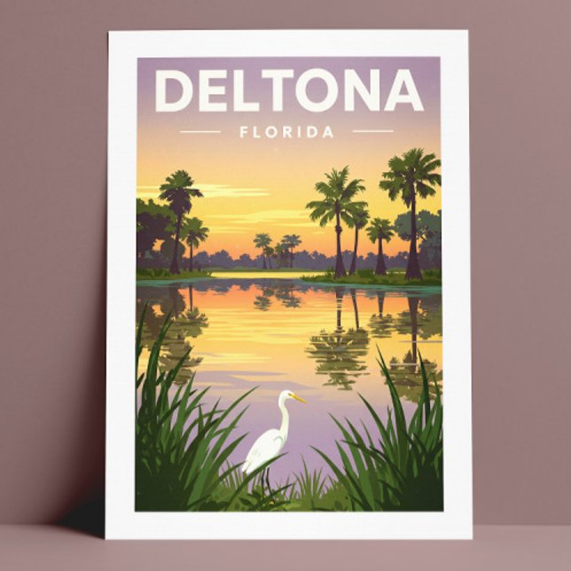Vintage Deltona Florida Vykort (Skapare uppladdad)